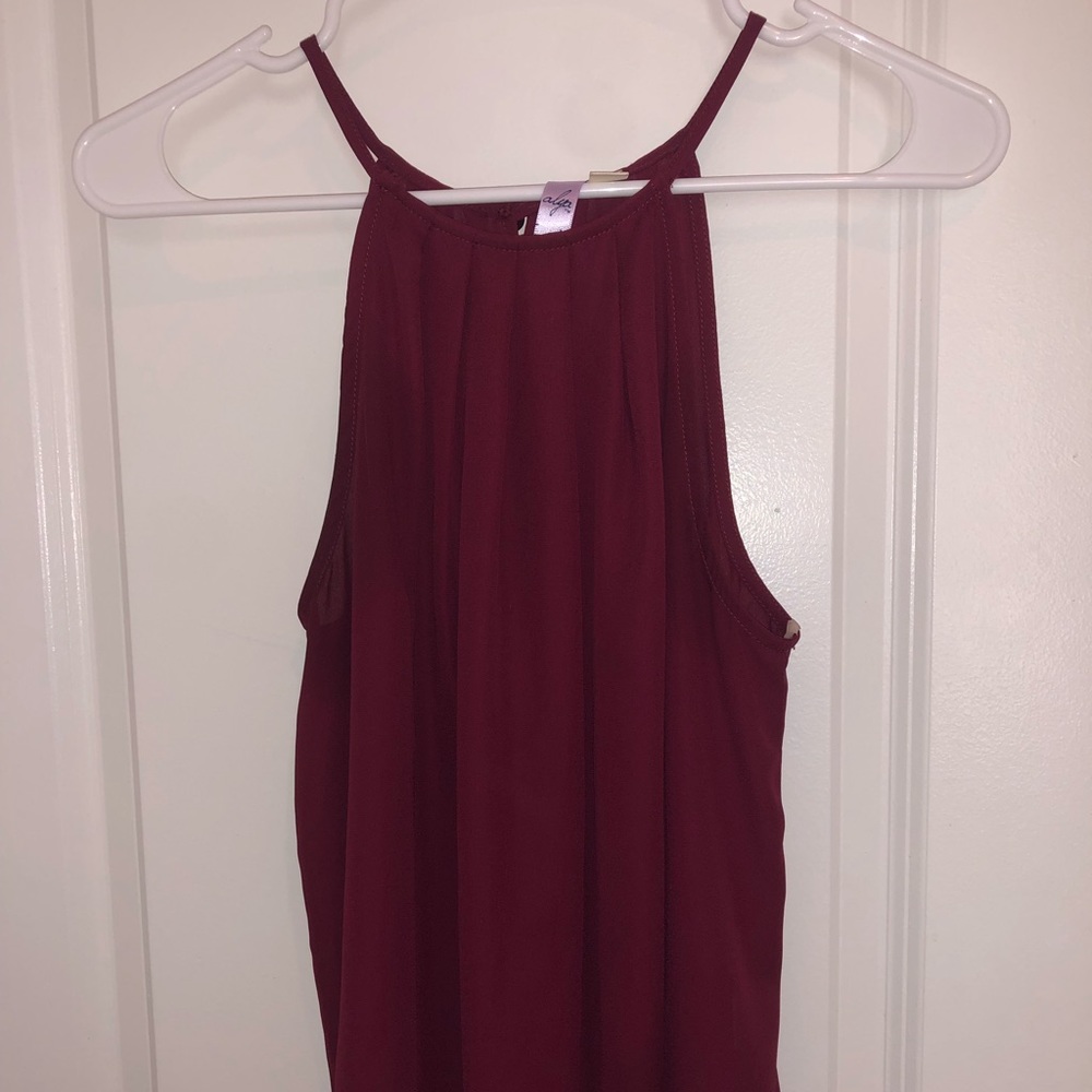 Maroon tank top